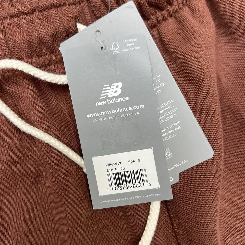 New Balance Jogger Pants Size Small Mens Brown French Terry Athletics $85